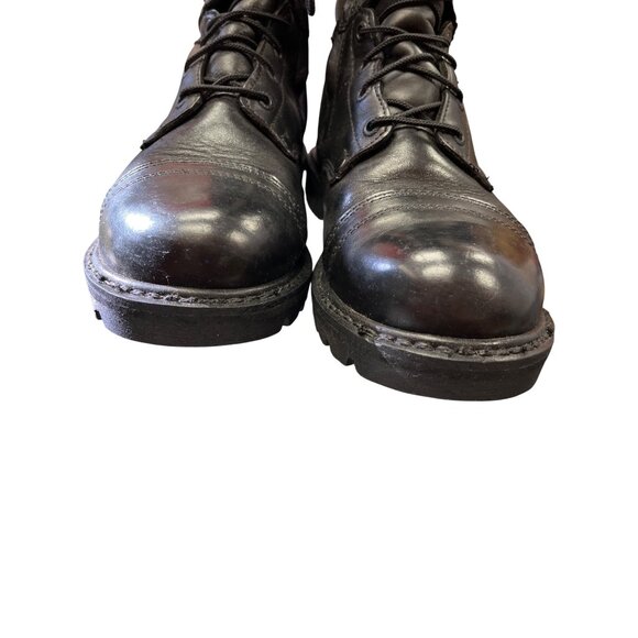Rocky 2090 mens black leather mid calf moto riding para boots sz 9.5W SKI 9957 main image 4
